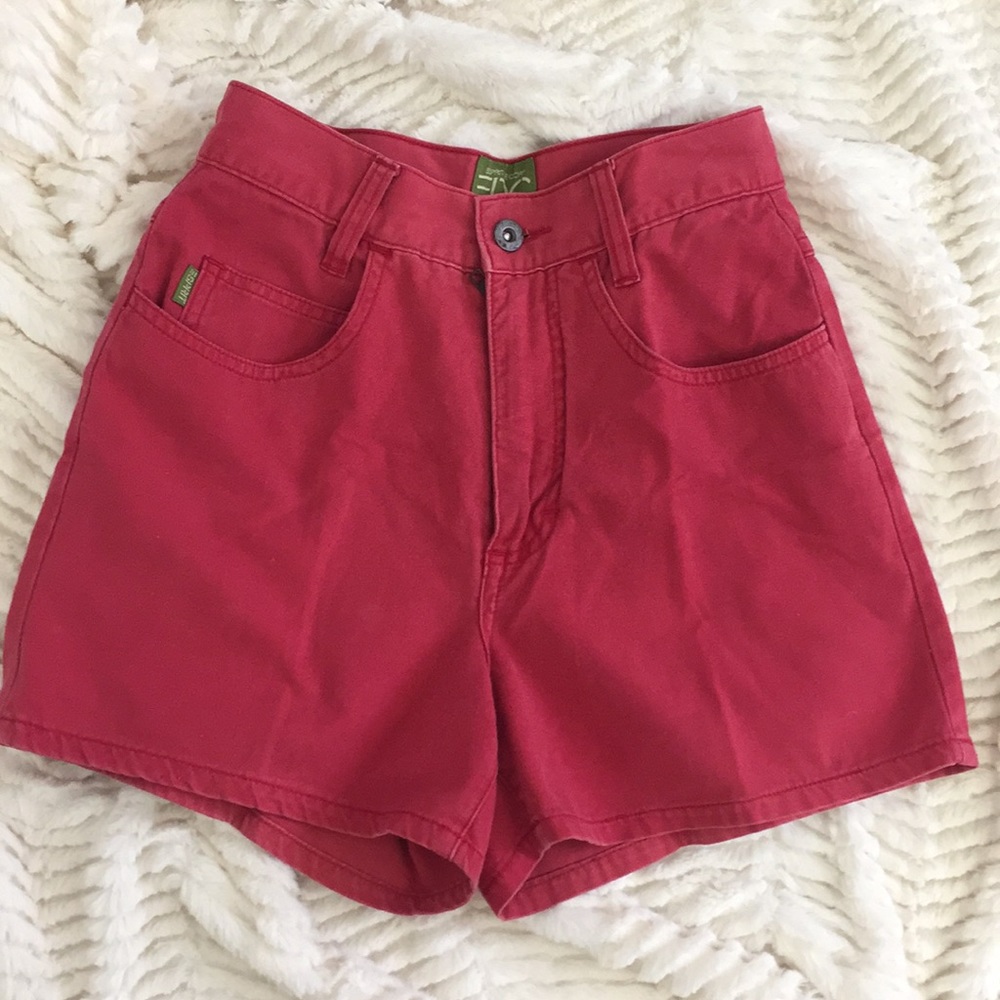 Espirit Vintage High Waist Red Shorts